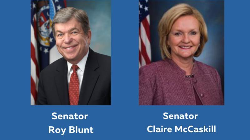 Photo of Senator Roy Blunt and Senator Claire McCaskill