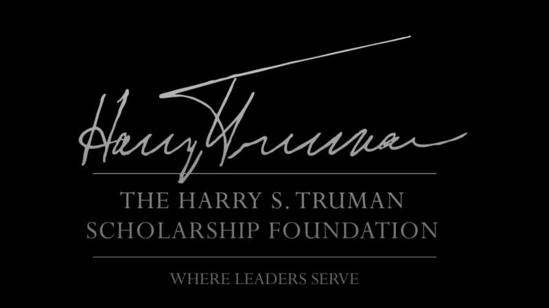 Photo of Harry Truman's signature and the phrase "where leaders serve"